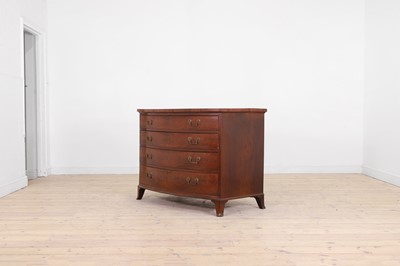 Lot 373 - A George III mahogany chest of drawers by Gillows of Lancaster