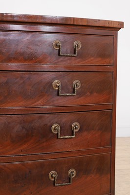 Lot 373 - A George III mahogany chest of drawers by Gillows of Lancaster