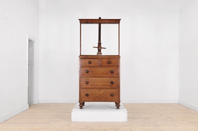 Lot 414 - A Victorian oak press chest