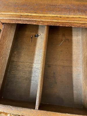 Lot 414 - A Victorian oak press chest