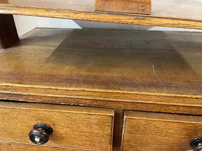 Lot 414 - A Victorian oak press chest