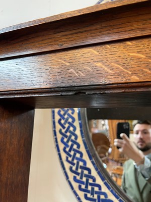 Lot 414 - A Victorian oak press chest