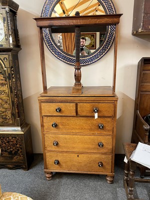 Lot 414 - A Victorian oak press chest