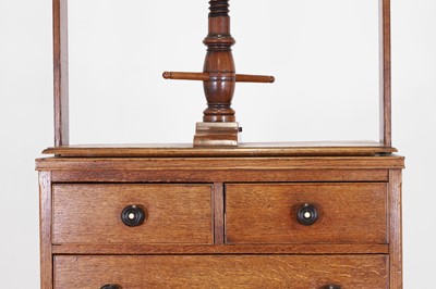 Lot 414 - A Victorian oak press chest