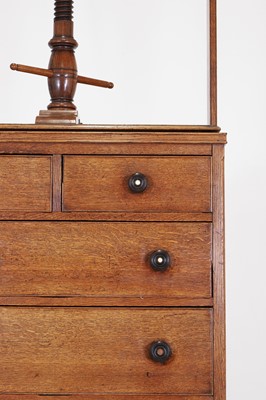 Lot 414 - A Victorian oak press chest