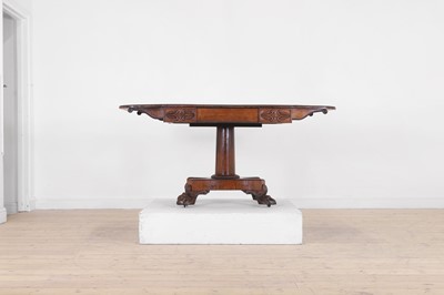 Lot 383 - A George IV rosewood sofa table