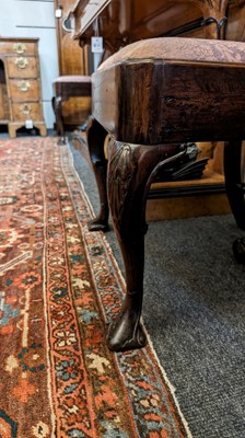 Lot 439 - A pair of George I mahogany side chairs