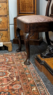 Lot 439 - A pair of George I mahogany side chairs