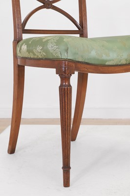 Lot 403 - A pair of Regency mahogany side chairs