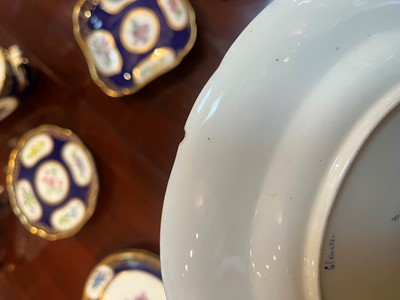 Lot 227 - A Republican Sèvres porcelain 'beau bleu' dessert service