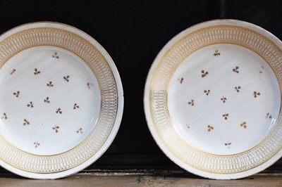 Lot 106 - Twenty-two Regency Derby porcelain dessert plates