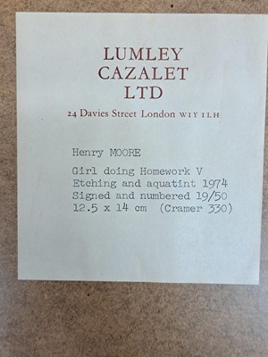 Lot 562 - Henry Moore OM CH FBA (1898-1986)
