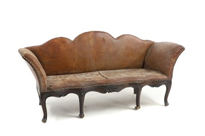 Lot 469 - A Louis XV walnut settee