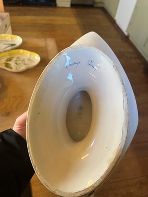 Lot 102 - A Derby porcelain botanical dessert service
