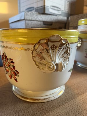 Lot 102 - A Derby porcelain botanical dessert service