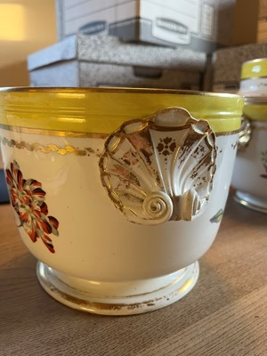 Lot 102 - A Derby porcelain botanical dessert service