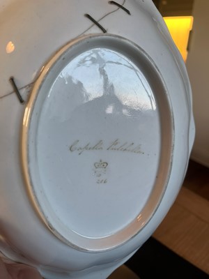 Lot 102 - A Derby porcelain botanical dessert service