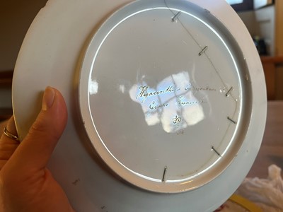 Lot 102 - A Derby porcelain botanical dessert service
