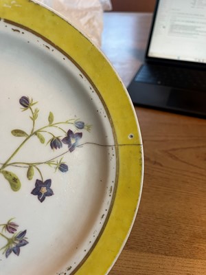 Lot 102 - A Derby porcelain botanical dessert service