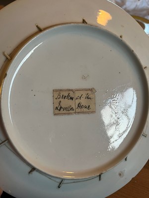 Lot 102 - A Derby porcelain botanical dessert service