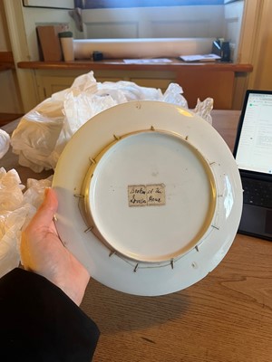 Lot 102 - A Derby porcelain botanical dessert service