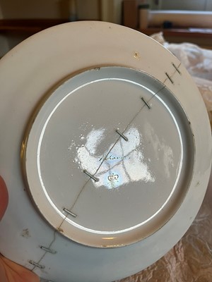 Lot 102 - A Derby porcelain botanical dessert service