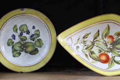 Lot 102 - A Derby porcelain botanical dessert service