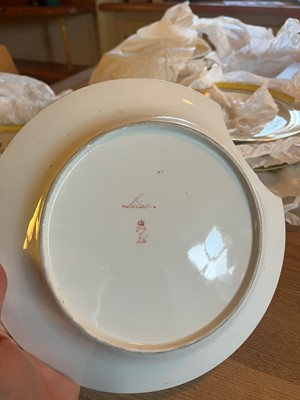 Lot 102 - A Derby porcelain botanical dessert service
