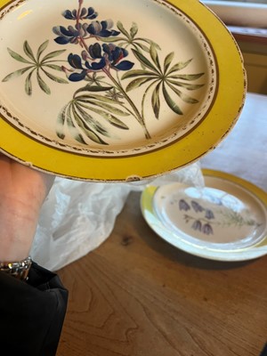 Lot 102 - A Derby porcelain botanical dessert service