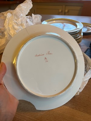 Lot 102 - A Derby porcelain botanical dessert service