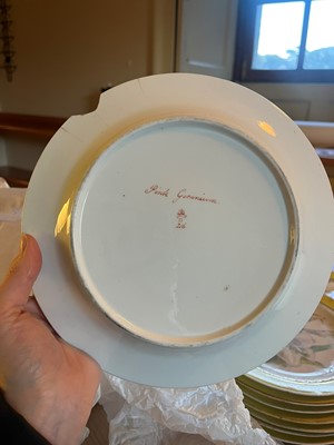 Lot 102 - A Derby porcelain botanical dessert service