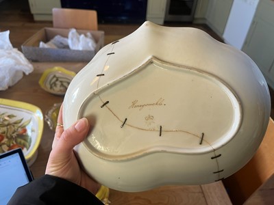 Lot 102 - A Derby porcelain botanical dessert service