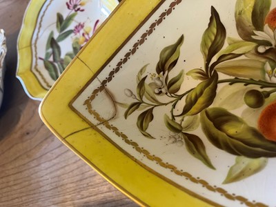 Lot 102 - A Derby porcelain botanical dessert service