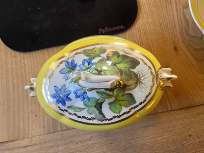 Lot 102 - A Derby porcelain botanical dessert service