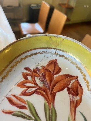 Lot 102 - A Derby porcelain botanical dessert service