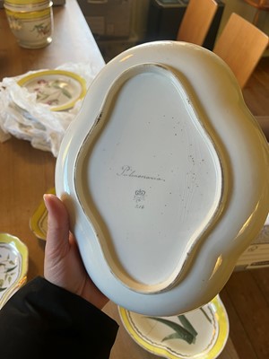 Lot 102 - A Derby porcelain botanical dessert service