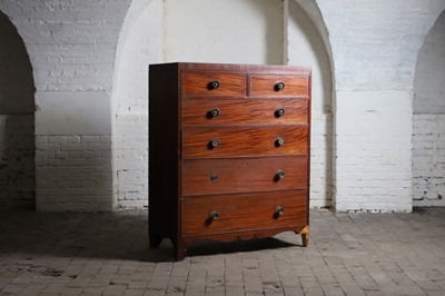 Lot 132 - A George IV mahogany chest of drawers