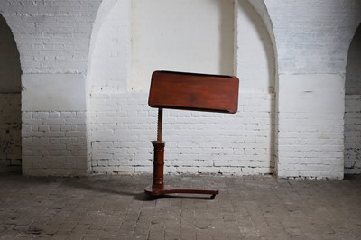 Lot 399 - An adjustable mahogany reading stand