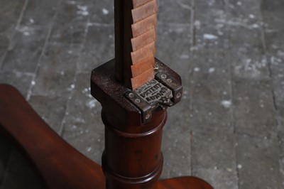 Lot 399 - An adjustable mahogany reading stand