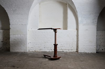 Lot 399 - An adjustable mahogany reading stand