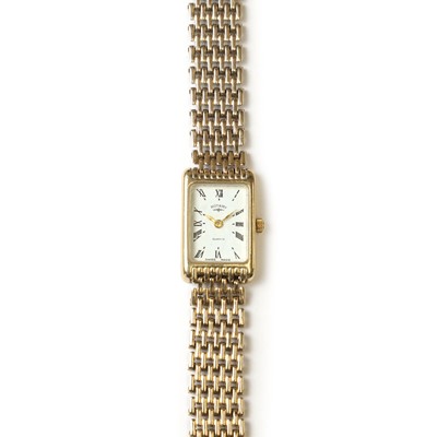 Lot 562 - A ladies' 9ct gold Rotary quartz bracelet watch