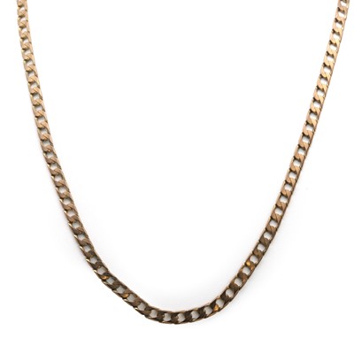 Lot 458 - A 9ct gold curb link chain