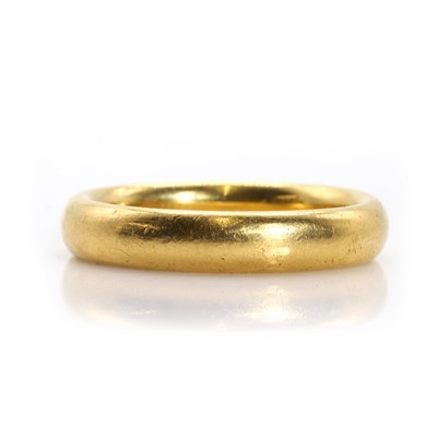 Lot 497 - A 22ct gold wedding ring