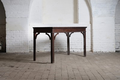 Lot 37 - A mahogany console table