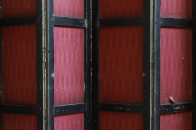 Lot 78 - A large six-panel dressing screen