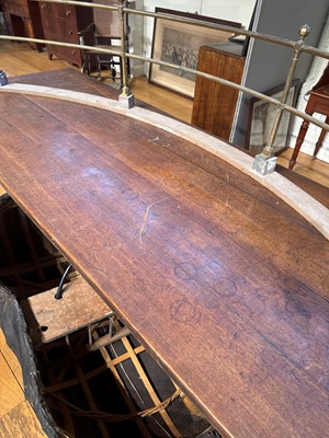 Lot 96 - A large oak refectory table