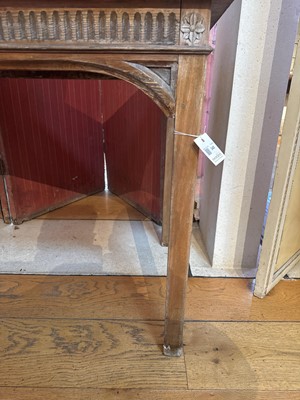 Lot 345 - A mahogany console table