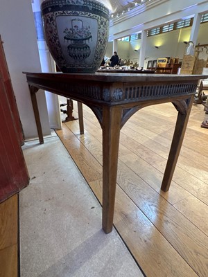 Lot 345 - A mahogany console table