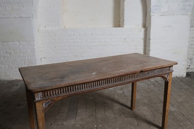 Lot 345 - A mahogany console table