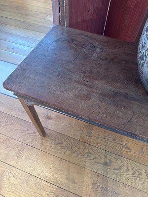 Lot 345 - A mahogany console table